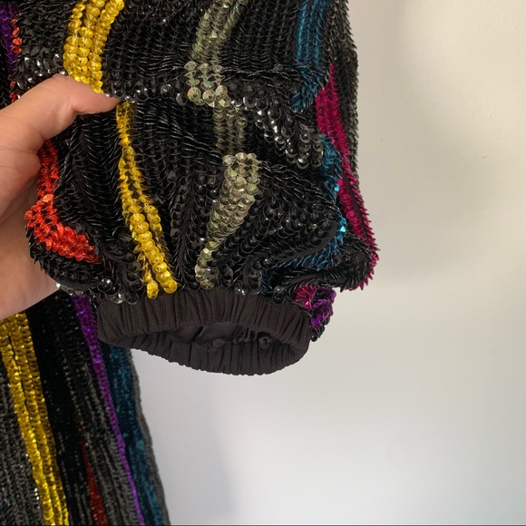 RETROFETE Gabrielle Long Sleeve Robe Wrap Dress - Picture 10 of 16